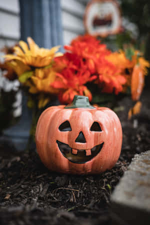 Mandio ya Ubora wa Juu kwa Siku ya Wafu — Halloween iPhone Picha ya Ukuta