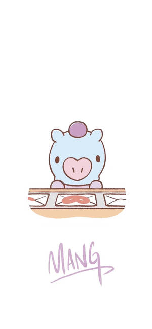 Mang Bt21 sanaa wallpaper — iPhone 18 Pro Max Picha ya Ukuta