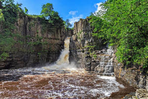 Maporomoko ya High Force Uingereza — Maporomoko ya maji Picha ya Ukuta