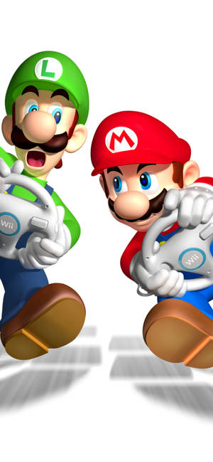Mario And Luigi — Galaxy A08 Picha ya Ukuta
