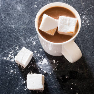 Marshmallow Chocolate Drink wallpaper — Pixel Watch 5 Picha ya Ukuta