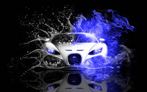 Mashine ya baridi Bugatti Veyron wallpaper — Magari mazuri Picha ya Ukuta