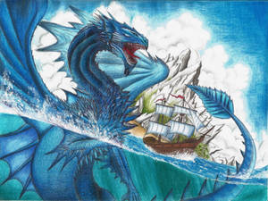 Mashua ya Samaki wa Bahari ya Dragon ya Japani ya PC — Ryuu wa PC Picha ya Ukuta
