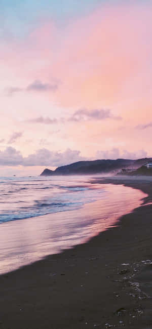 Iphone ya Sunset Aesthetic — Redmi Note 17 Pro Picha ya Ukuta