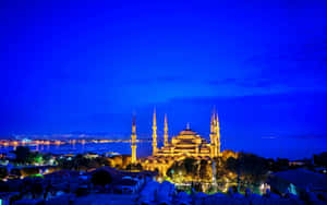 Masjidi Sultan Ahmed Istanbul Mwanga wa Bluu