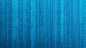 Matrix ya Bluu Baridi — Bluu baridi Picha ya Ukuta