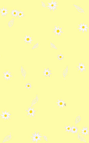 Maua ya Mbigili Juu ya Mandhari ya Pastel ya Kihisani ya Kihisani — Aesthetic ya Pastel Yellow Picha ya Ukuta