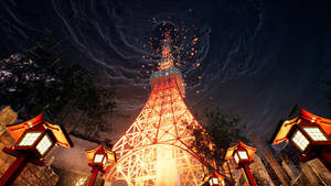 Picha ya Mandharibhu ya Mawingu Yanayozunguka ya Ghostwire Tokyo