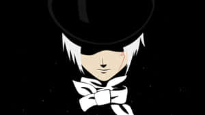 Mazingira ya anime yenye rangi nyeusi na nyeupe