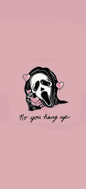 Pink Halloween Background — Realme Neo7x Picha ya Ukuta