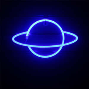 Picha za Mazingira ya Bluu ya Neon — Samawati ya neon Picha ya Ukuta