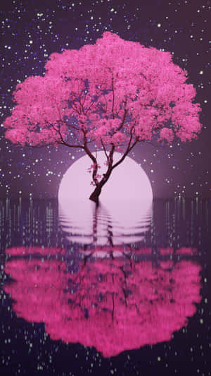 Mazingira ya Miti ya Sakura — Cherry blossom Picha ya Ukuta