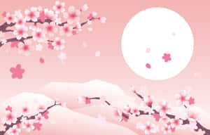 Mazingira ya Miti ya Sakura — Cherry blossom Picha ya Ukuta