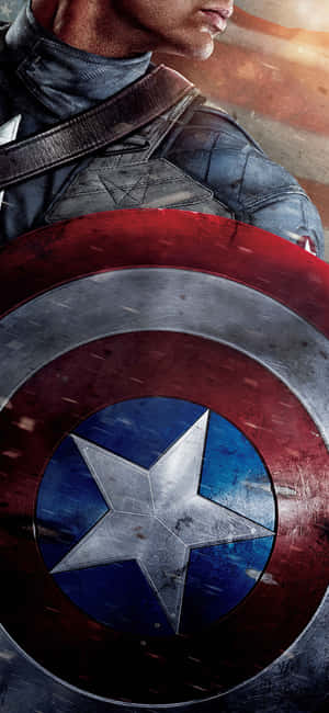 Captain America Background — OnePlus N6x Picha ya Ukuta