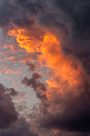Mazingira ya Sama na Mawingu ya Cumulonimbus — Mazingira ya anga Picha ya Ukuta
