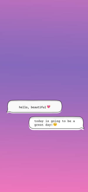 Mazungumzo Ya Instagram Ya Cute — iPhone 13 Pro Picha ya Ukuta