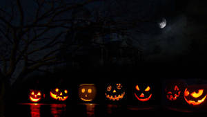Mbao za Jack-o'-lantern za Halloween za Kuwa na Mwoneko na Mwoneko