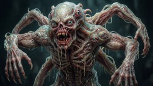 Kiumbe mchanganyiko wa kutisha kinachofuta mpaka kati ya alien na necromorph.