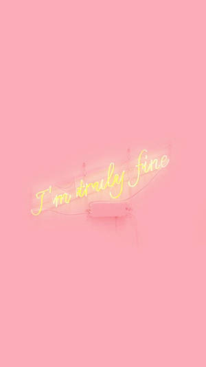 Wallpaper ya Pinki Mwanga ya iPhone na Neon ya Mwanga