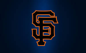 Mchanganyiko wa Buluu na Weusi wa San Francisco Giants — Aesthetic ya bluu iliyokolea Picha ya Ukuta