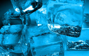 Mchemba barafu ya bluu baridi wallpaper