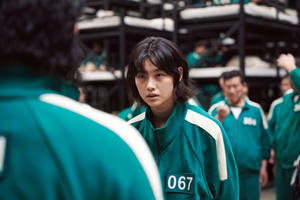 Mchezaji wa Korea Kaskazini 067 Squid Game wallpaper — 067 squid game Picha ya Ukuta