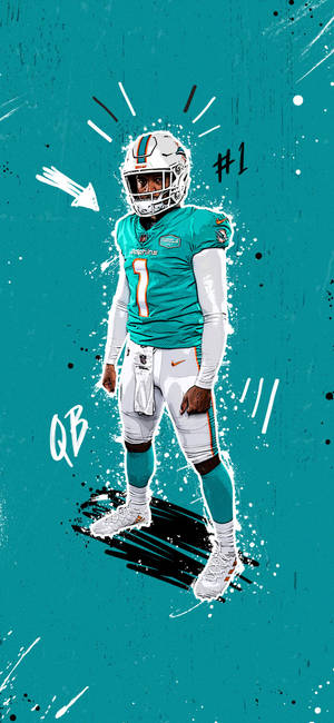 Miami Dolphins Iphone — iPhone 12 Pro Picha ya Ukuta