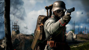 Picha ya mandhari ya mchezo wa Battlefield 1 4K