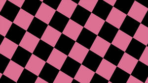 Mchoro wa Almasi Aesthetic wa Rangi ya Pink na Nyeusi — Muundo mzuri Picha ya Ukuta