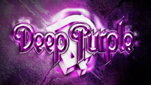 Mchoro wa Bendi ya Deep Purple Ikicheza Muziki wa Rock — Zambarau Picha ya Ukuta