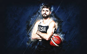 Picha ya nyuma ya mchoro wa Joe Harris timu ya USA