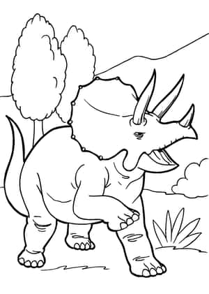 Picha za Kuchorea za Dinosau — iPad Air 11 Picha ya Ukuta