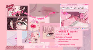 Picha za urembo za anime za rangi ya waridi — Pink anime aesthetic Picha ya Ukuta
