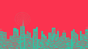 Mchoro wa mji wa Indie aesthetic wallpaper — Aesthetic ya indie Picha ya Ukuta