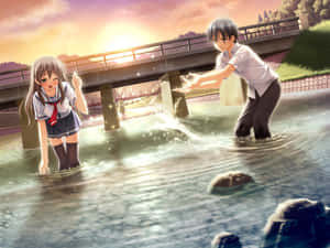 Tapeli la mchumba wa anime — Mwanandoa wa anime Picha ya Ukuta