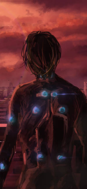 Melancholic Futuristic Gantz wallpaper — iPhone 16 Pro Max Picha ya Ukuta