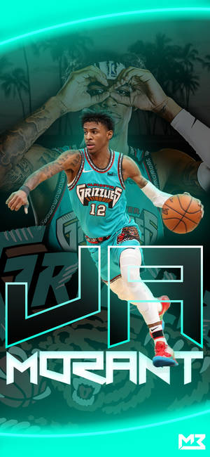 Memphis Grizzlies Ja Morant Poster wallpaper — ROG Phone 9 FE Picha ya Ukuta