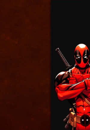 Black Deadpool — Vivo Pad5e Picha ya Ukuta