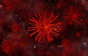 Mfano wa Coronavirus shred ya mwanga wallpaper — Mchanganyiko wa Chini Picha ya Ukuta