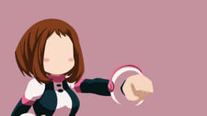 Uraraka wa Kisanii — Anime ya minimalist Picha ya Ukuta