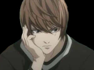 Mhusika wa Anime Mwenye Mawazo Light Yagami
