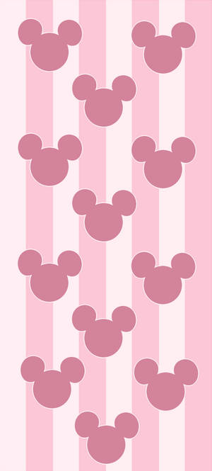 Mickey Pink Disney Logo wallpaper — iPhone 17e Picha ya Ukuta