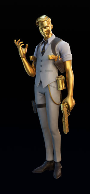 Midas kijivu cha dhahabu Fortnite wallpaper — iPhone 16 Picha ya Ukuta