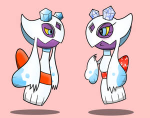 Mifano Mbili Ya Froslass — Pokemon Picha ya Ukuta