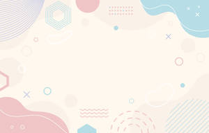 Mifumo ya Kijiometri ya Mandhari ya Kupendeza — Pink aesthetic Picha ya Ukuta