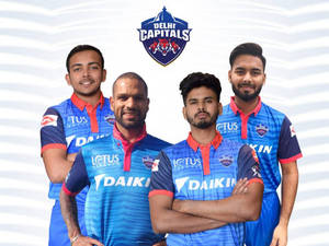 Delhi Capitals Squad wallpaper — 4:3 Picha ya Ukuta
