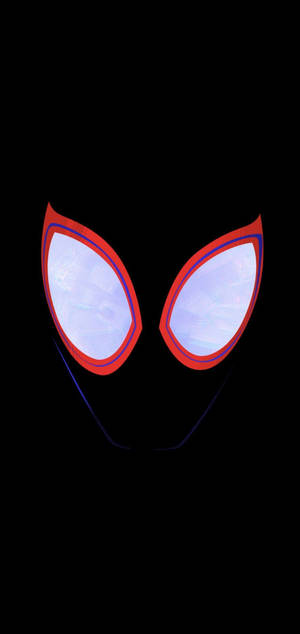 Miles Morales macho yenye rangi chache kwenye kijikumbi nyeusi wallpaper — iPhone 15 Picha ya Ukuta