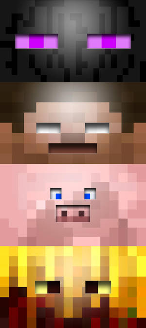 Minecraft Simu Karakana ya Macho — OnePlus 11 Picha ya Ukuta