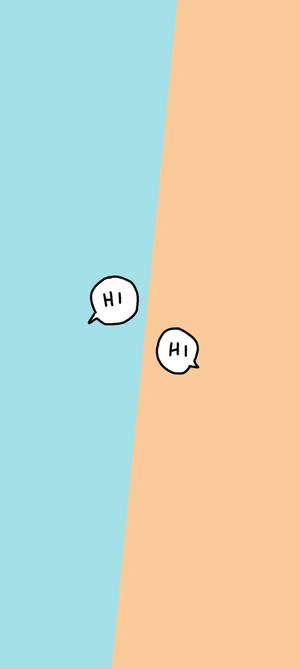Minimalist Hi Bubble Speeches — Nubia A77 Picha ya Ukuta