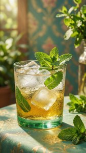Jameson whiskey na mint na barafu — iPhone 5 Picha ya Ukuta